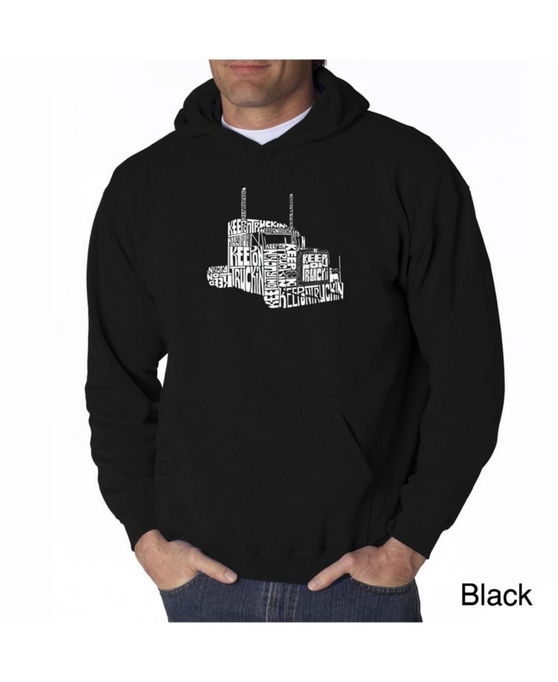 Men's Word Art Hoodie - Keep on Truckin