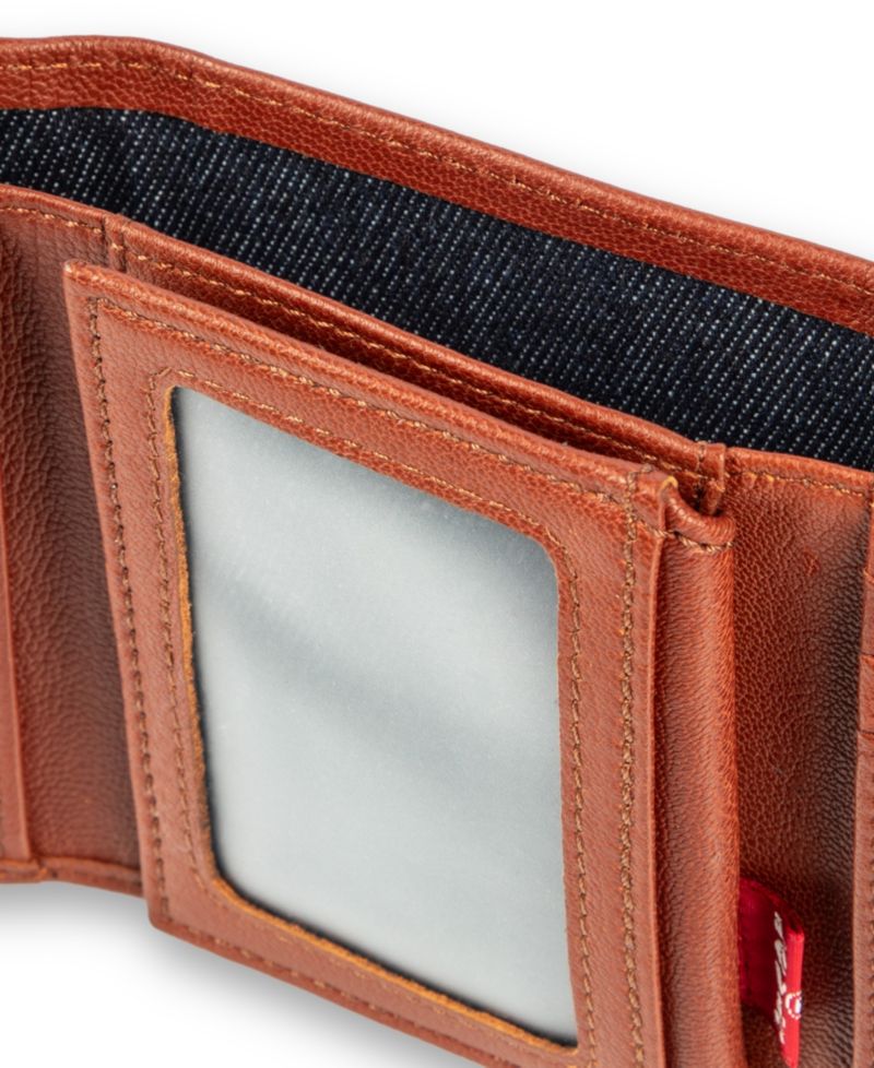 Men's RFID-Blocking Extra-Capacity Genuine Leather Trifold Wallet