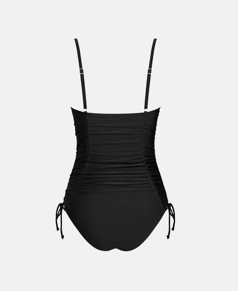 Women's One-Piece Cheeky Lace-Up Swimsuit