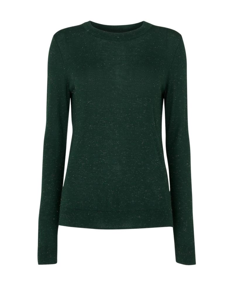 Women's Annie Sparkle Long-Sleeve Crewneck Knit Top