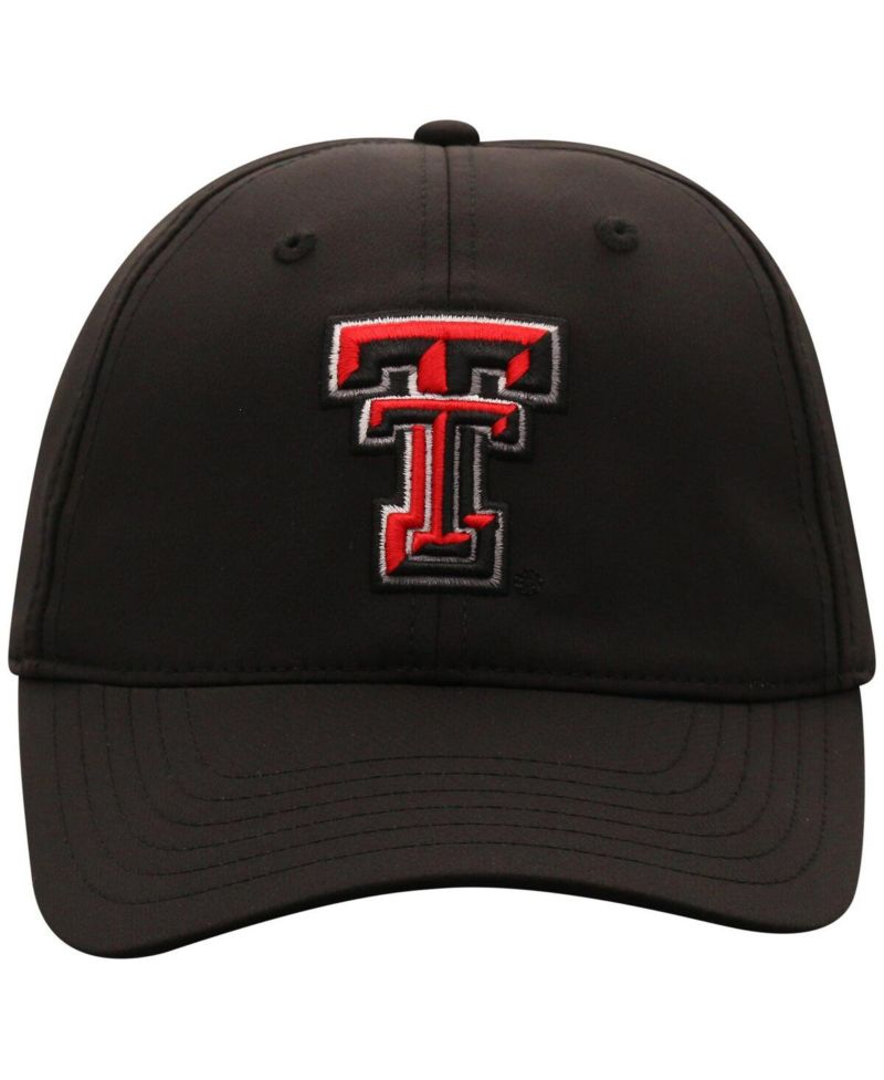 Men's Black Texas Tech Red Raiders Victory Trainer Adjustable Hat