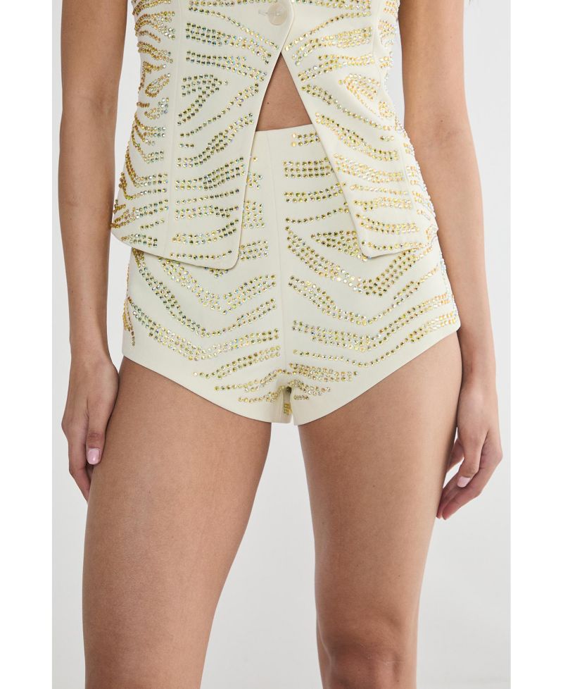 Women's Zebra Tailored Hotpants