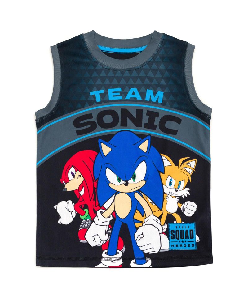 Little Boys (4-20) Sonic the Hedgehog Athletic 2-Piece Tank Top and Shorts Set