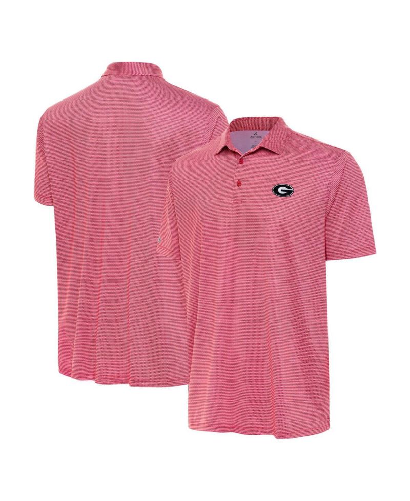 Men's Red Georgia Bulldogs Rings Polo Shirt