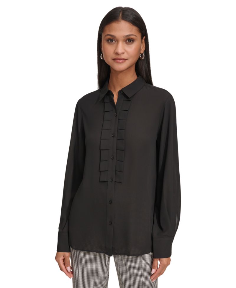 Petite Ruffled Blouse