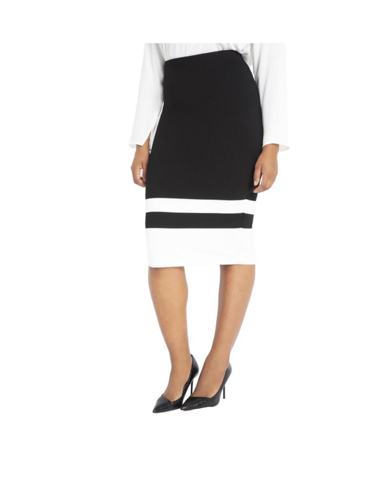 Women's Colorblock Column Skirt