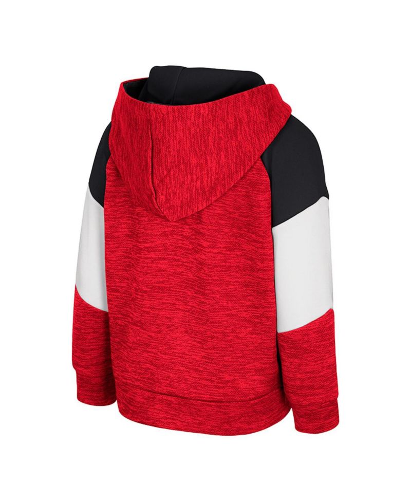 Toddler Red Wisconsin Badgers Spirit Hollow Full-Zip Hoodie