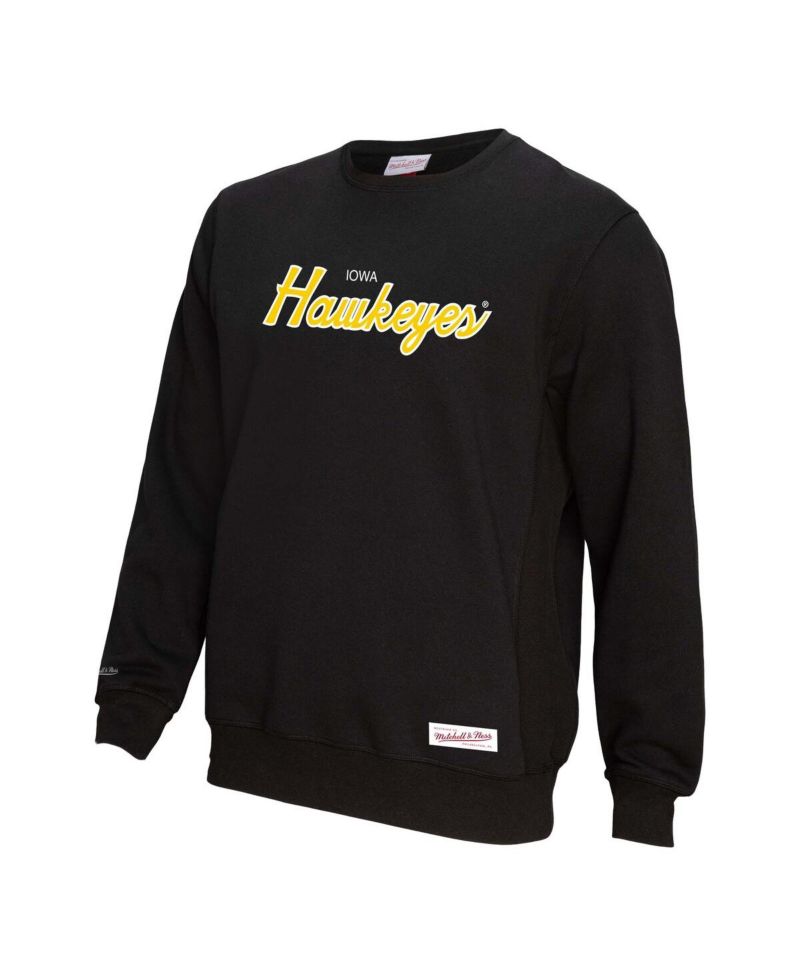 Men's Black Iowa Hawkeyes Elite Script Pullover Sweatshirt