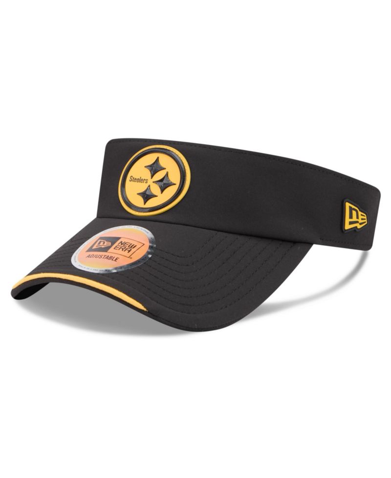 Men's Black Pittsburgh Steelers 2026 Sideline Adjustable Visor Hat