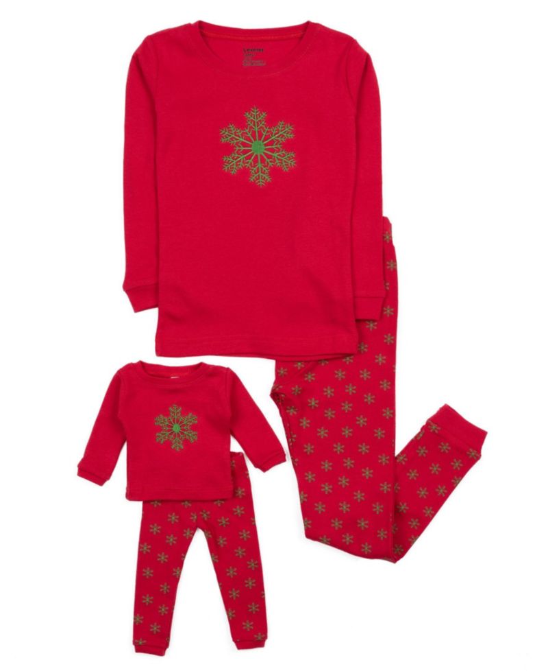 Big Girls 6-14 Matching Doll Snug-Fit Cotton Long Sleeve Pajamas
