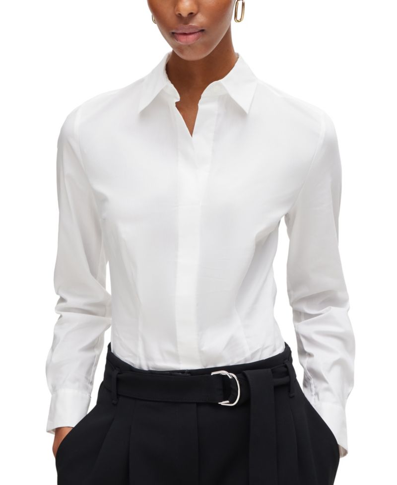 BOSS by Women's Slim-Fit Blouse