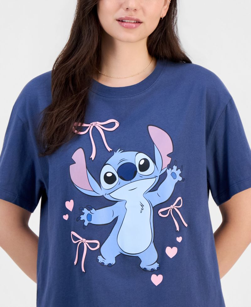 Juniors' Cotton Stitch Graphic T-Shirt