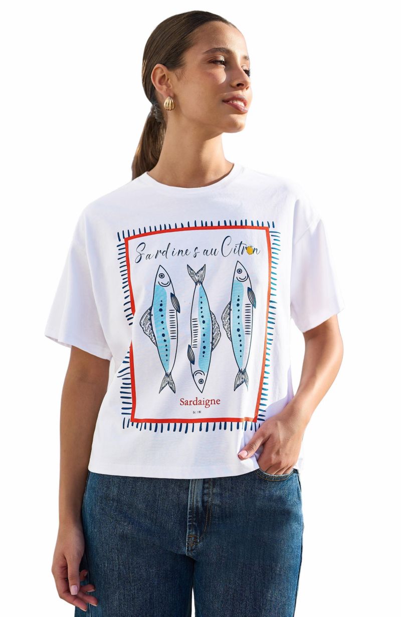 Women's Cotton Summer Motif T-Shirt