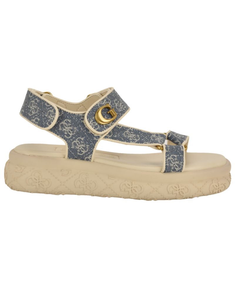 Women's Lanara Strappy Sporty Quattro G Platform Footbed Sandals