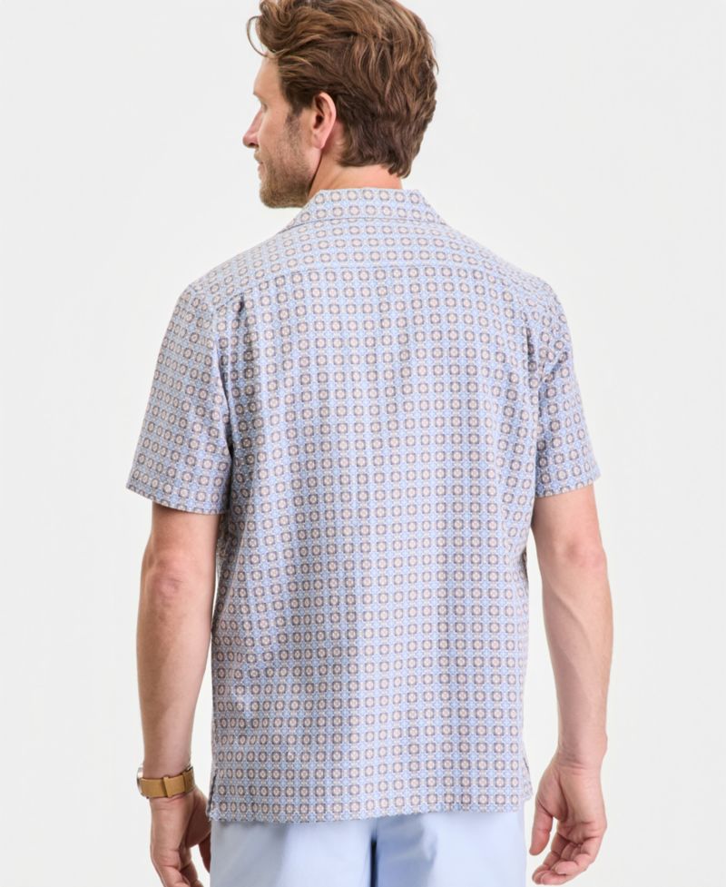 Men's Textured Yard Short-Sleeve Shirt