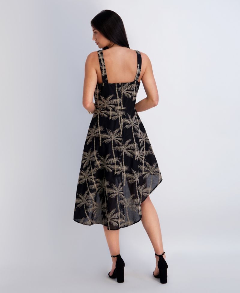 Women's Embroidered Woven Sleeveless Dress