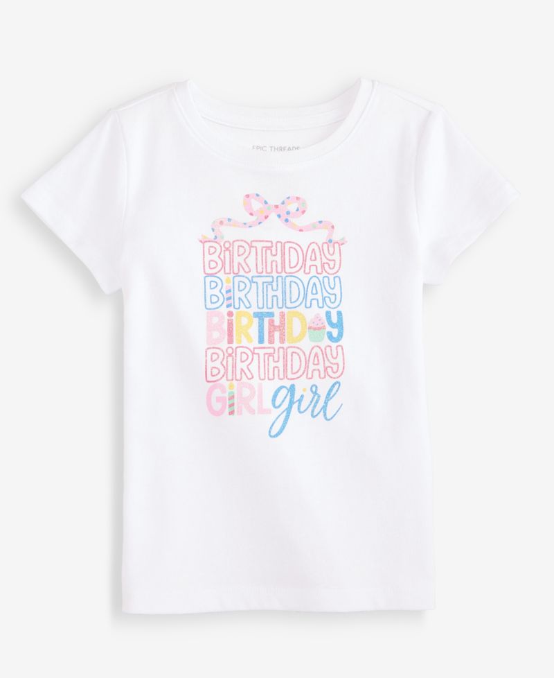 Toddler Girls' (12M-5T) Birthday Girl Graphic T-Shirt