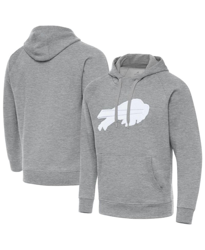 Men's Heather Gray Buffalo Bills Victory Pullover Hoodie