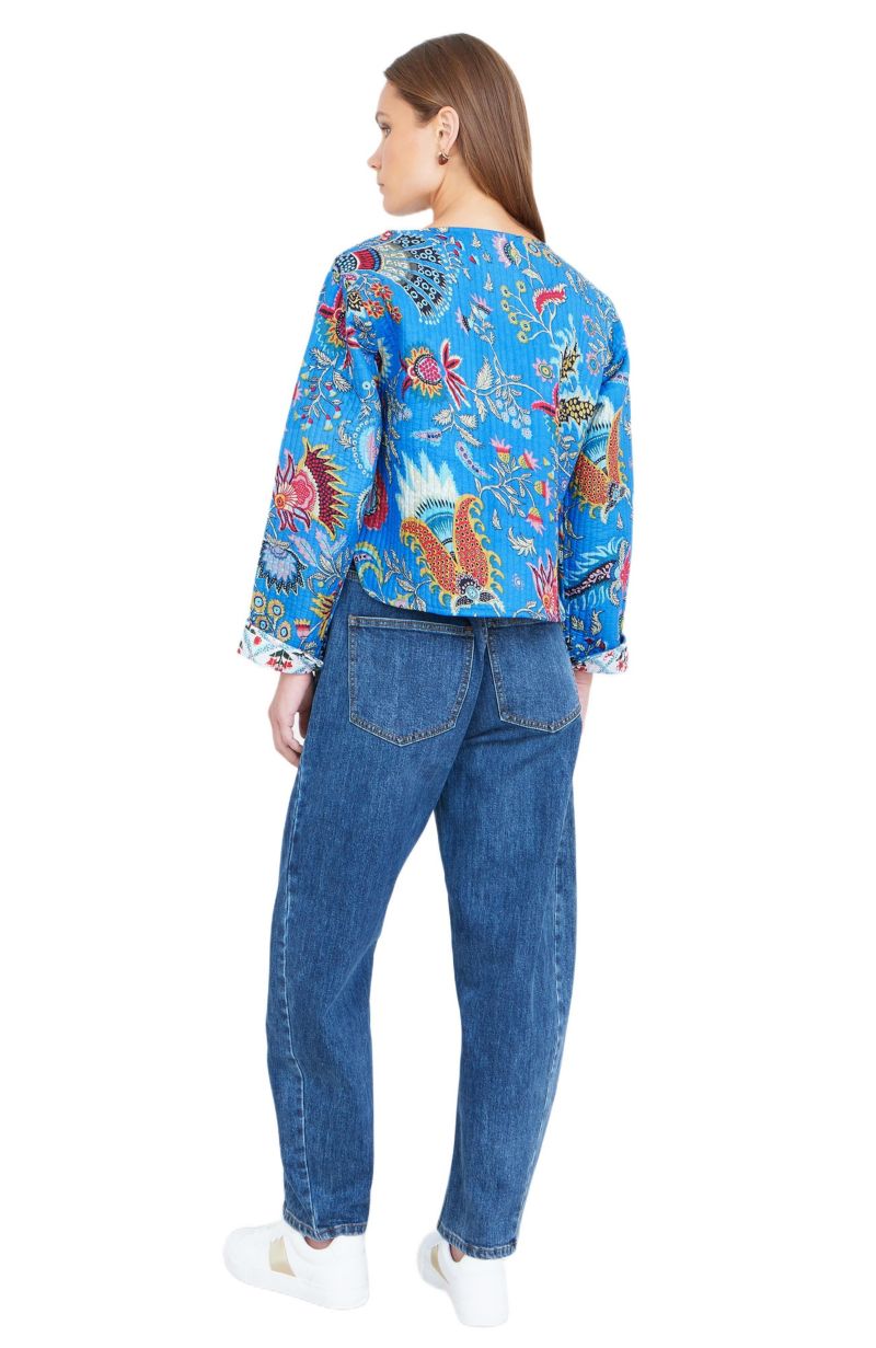 Women's Boho Cotton Reversible Quilted Jacket