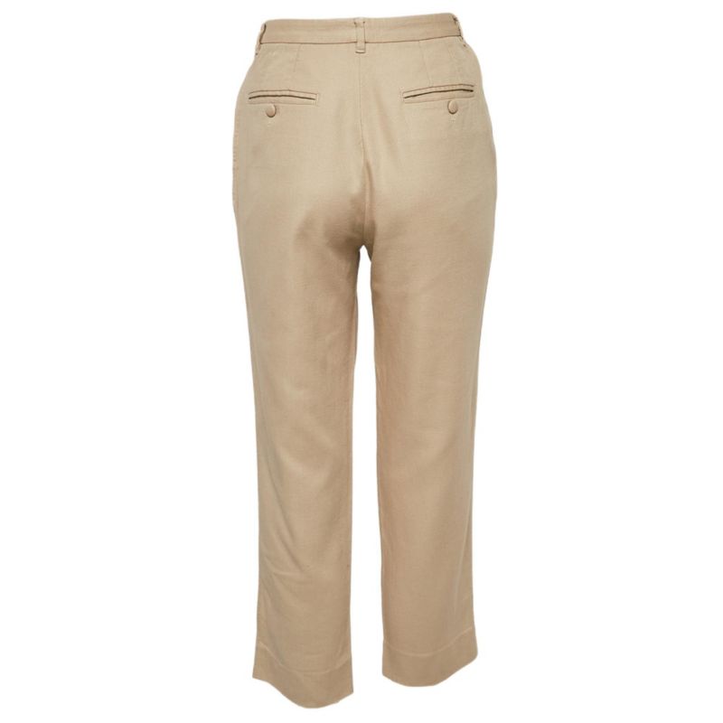 Women's Pre-Owned Dolce and Gabbana Beige Cotton Blend Trousers