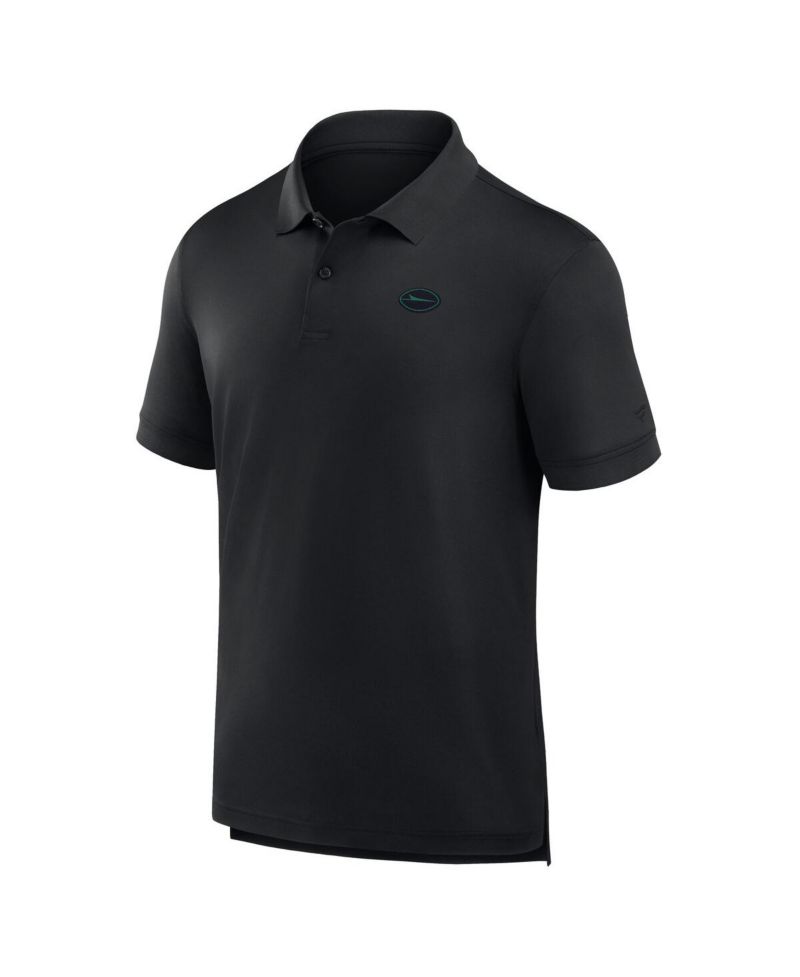 Men's Black New York Jets Front Office Move Mono Polo Shirt