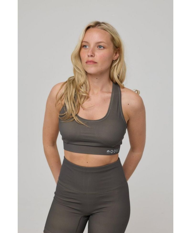 Women's High Support Elite Crossback Sports Bra - Khaki