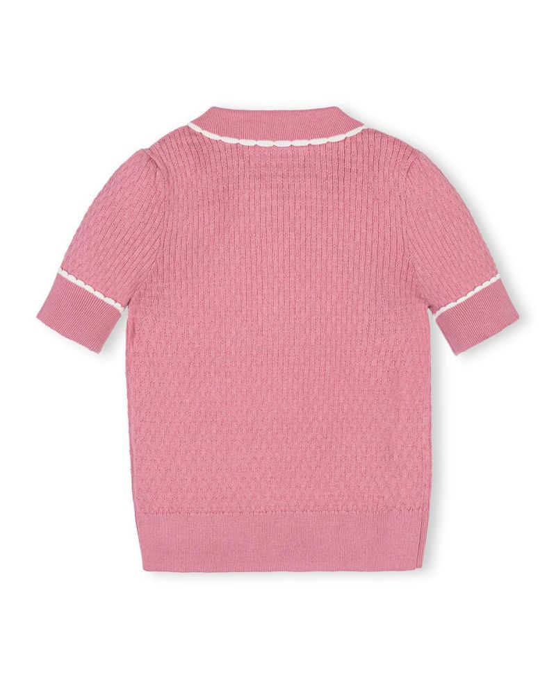 Little and Big Girl's (XXS-L) Organic Peter Pan Collar Sweater Polo