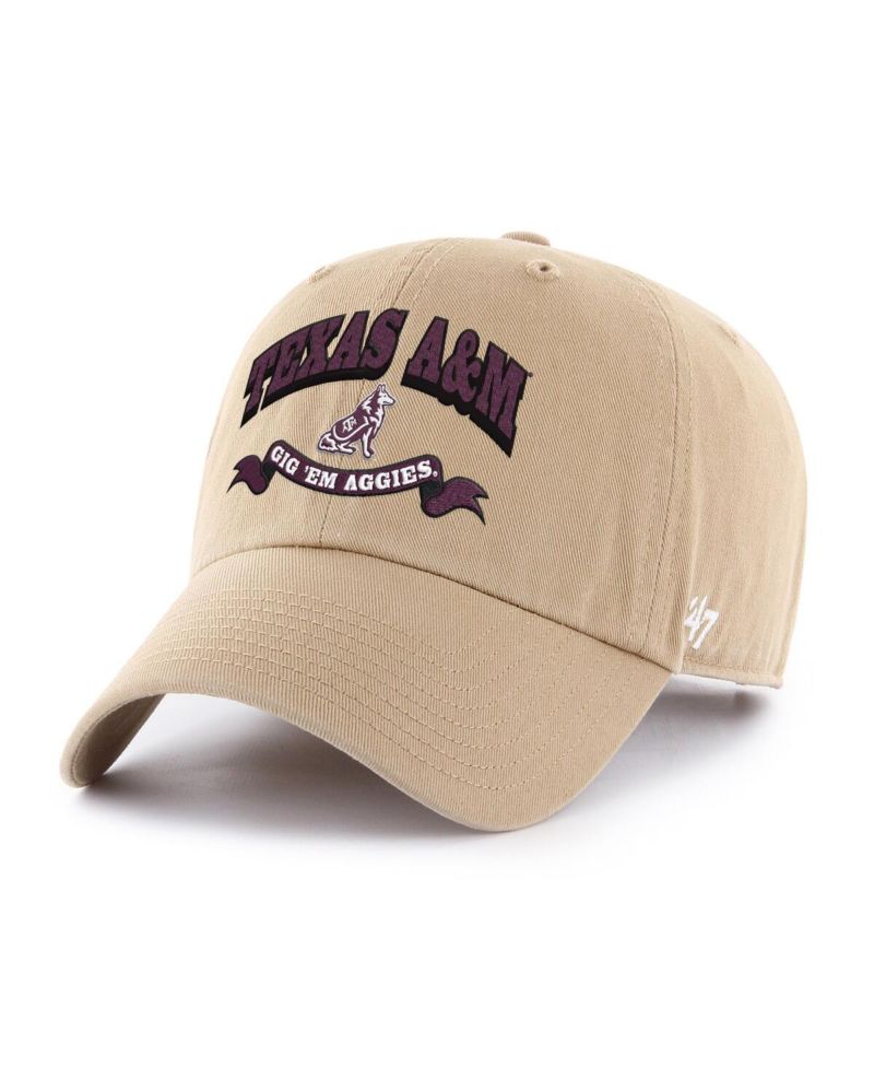 Men's Khaki Texas A&M Aggies Region Clean Up Adjustable Hat