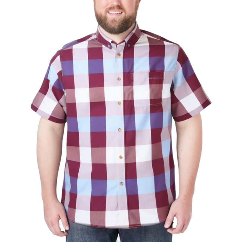 Men's Wrinkle-Resistant Short Sleeve Button Down, Printed