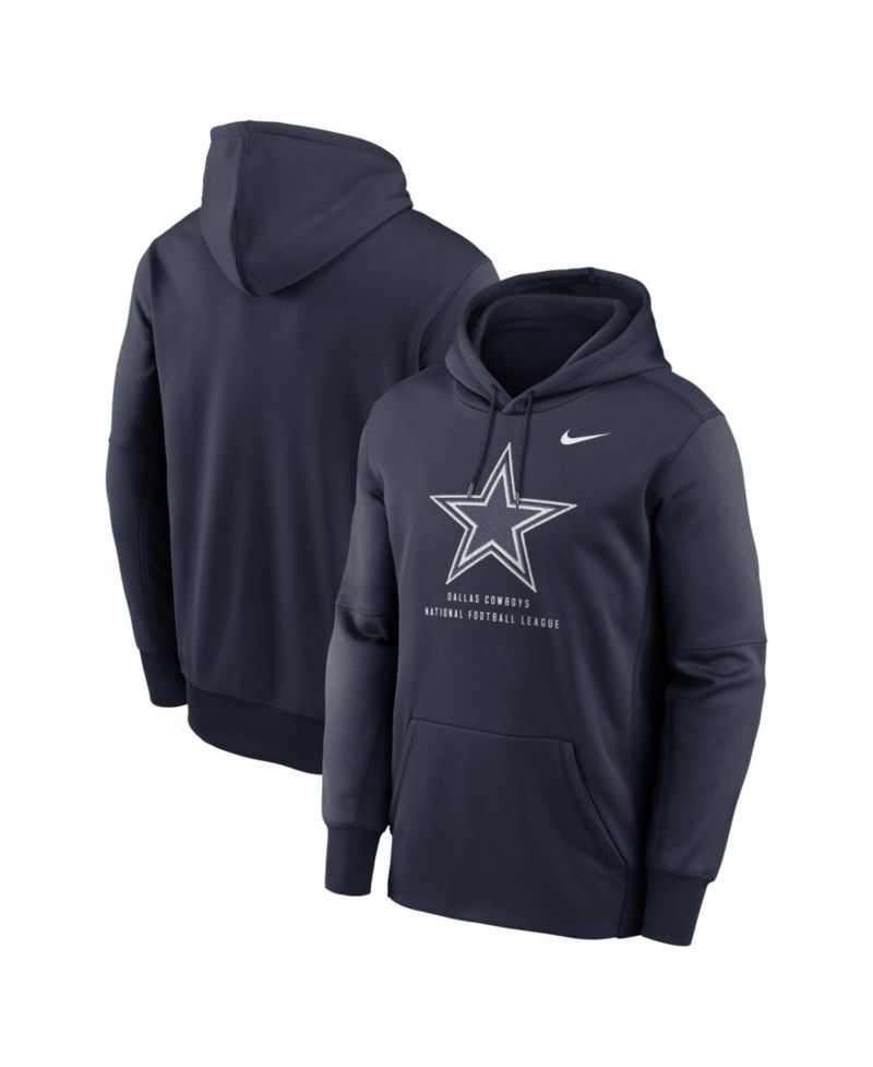 Men's Navy Dallas Cowboys Toss Sweep Therma-FIT Hoodie