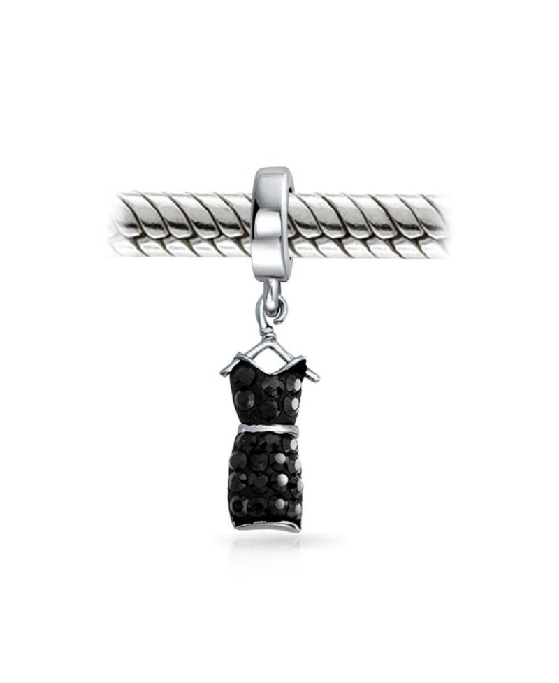 Fashion Hand Bag Dangle Charm Bead for Bracelet .925 Sterling Silver 2 Set