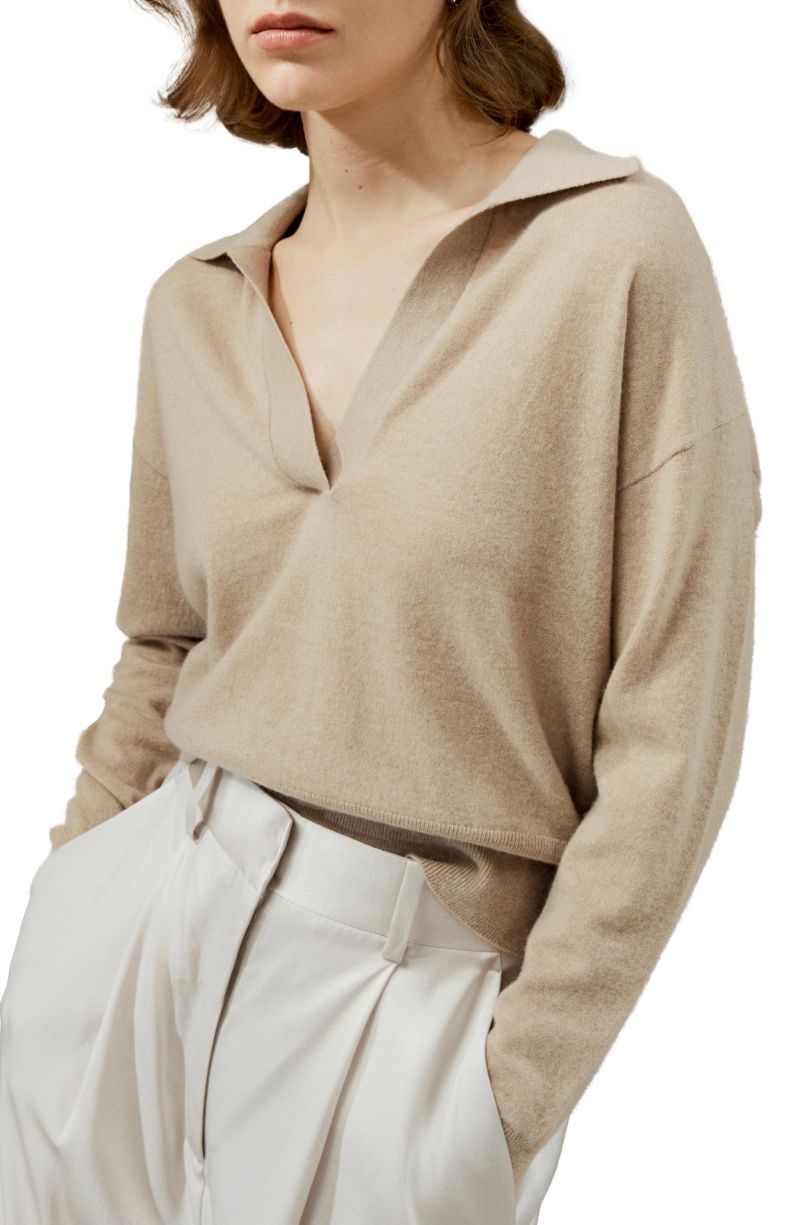 Women's Cashmere Polo Shirt