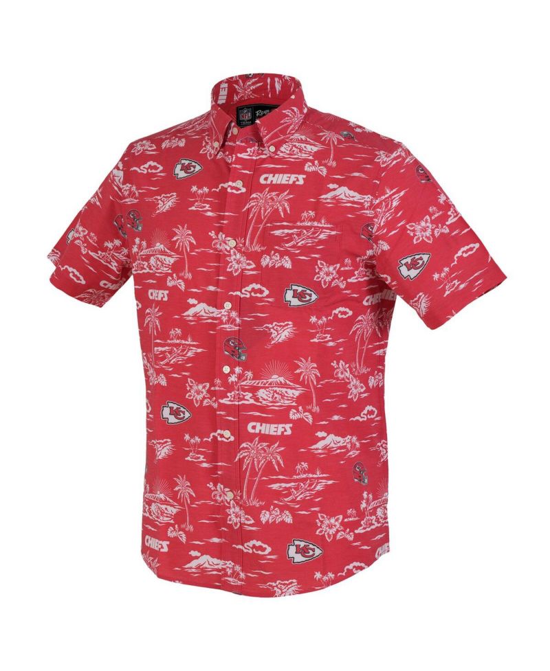 Men's Red Kansas City Chiefs Kekai Performance Button-Down Shirt