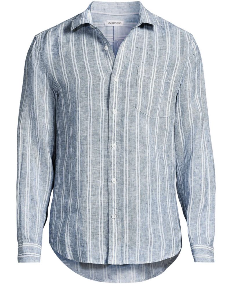 Men's Long Sleeve Linen Shirt