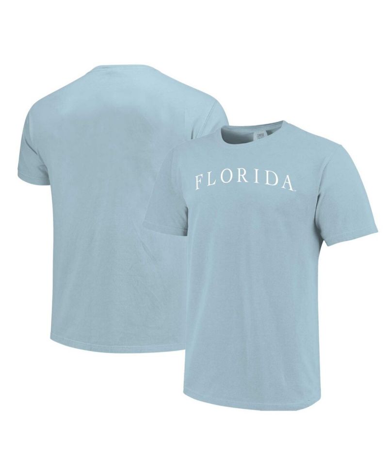 Men's and Women's Light Blue Florida Gators Comfort Colors Fashion Color Arch T-Shirt