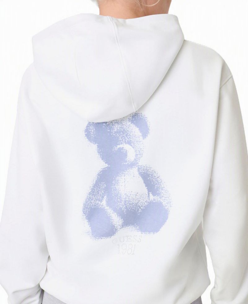 Women's Bear Hoodie Graphic Rhinestone