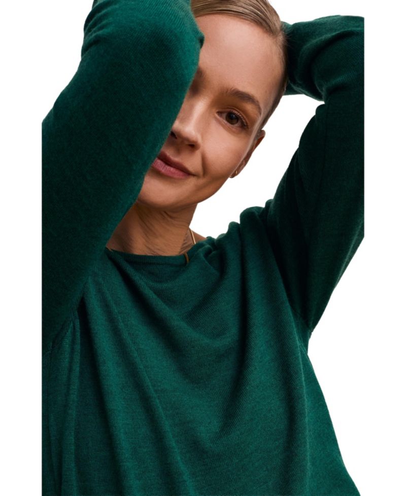 Women's Celtic and Co. Merino Fine Knit Boat Neck Jumper