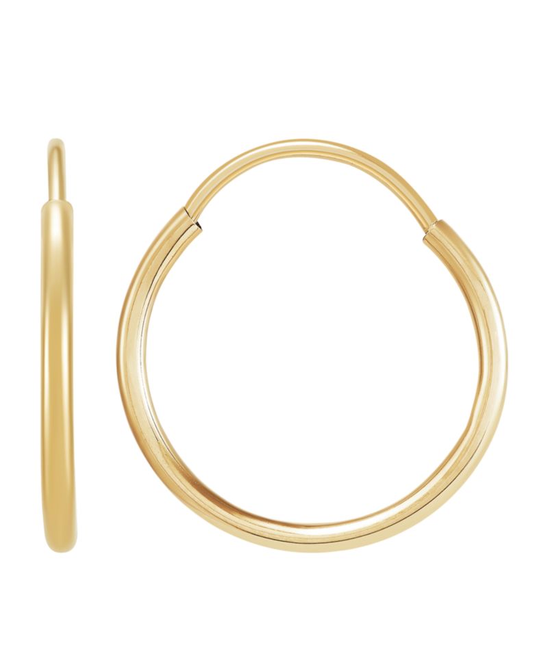 Macy's 2-Piece Stud and Hoop Earrings Set in 10k Yellow Gold