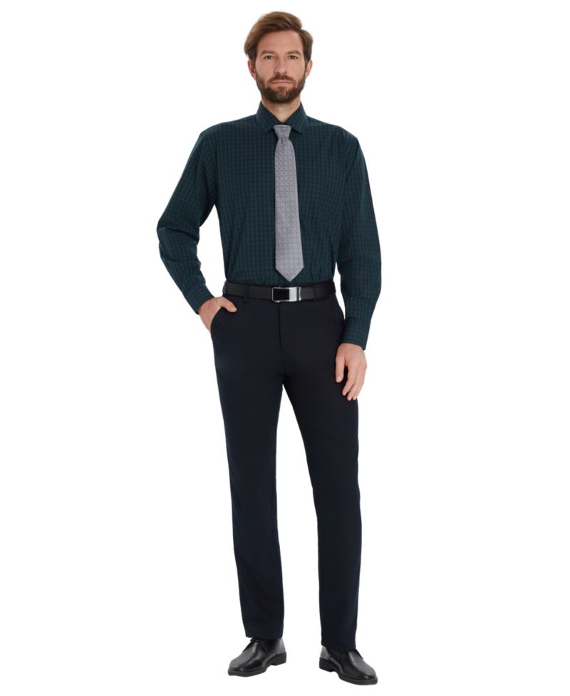 Men's Mini Blackwatch Regular-Fit Dress Shirt