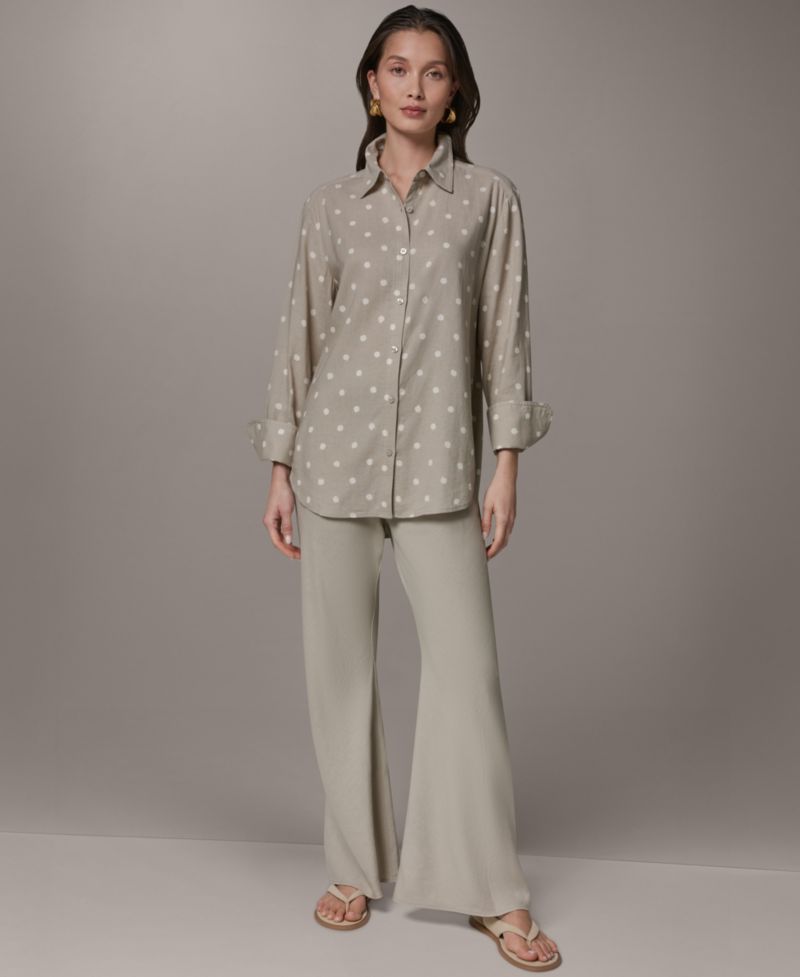 Women's Long-Sleeve Button-Front Shirt