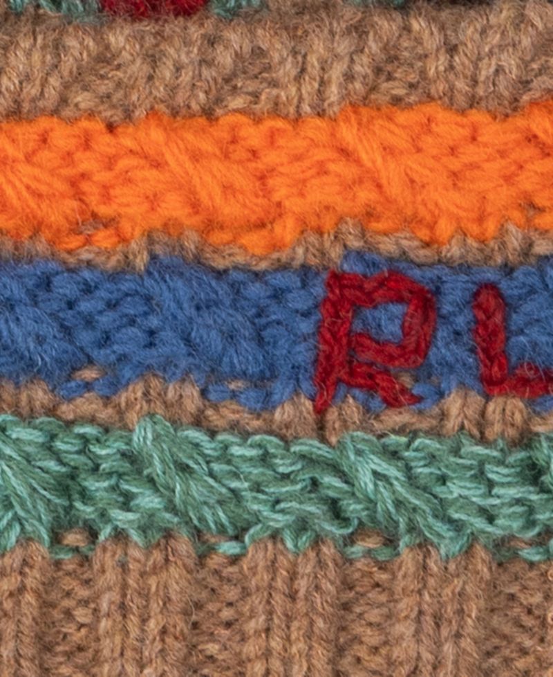 Men's Fair Isle Pattern Beanie Hat