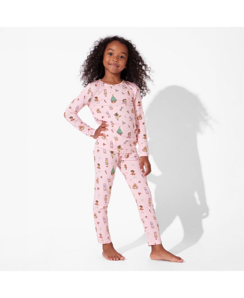 Girls Girls Nutcracker Pink Set of 2 Piece Pajamas
