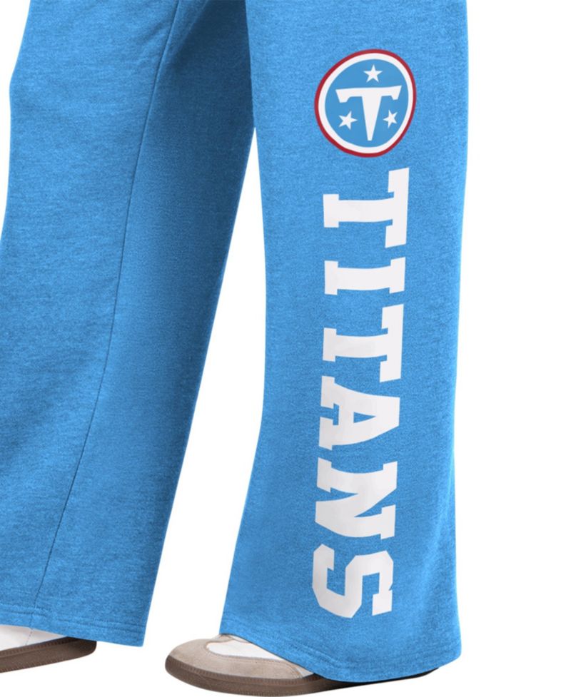 Women's Light Blue Tennessee Titans Field Wide Leg Sweatpants