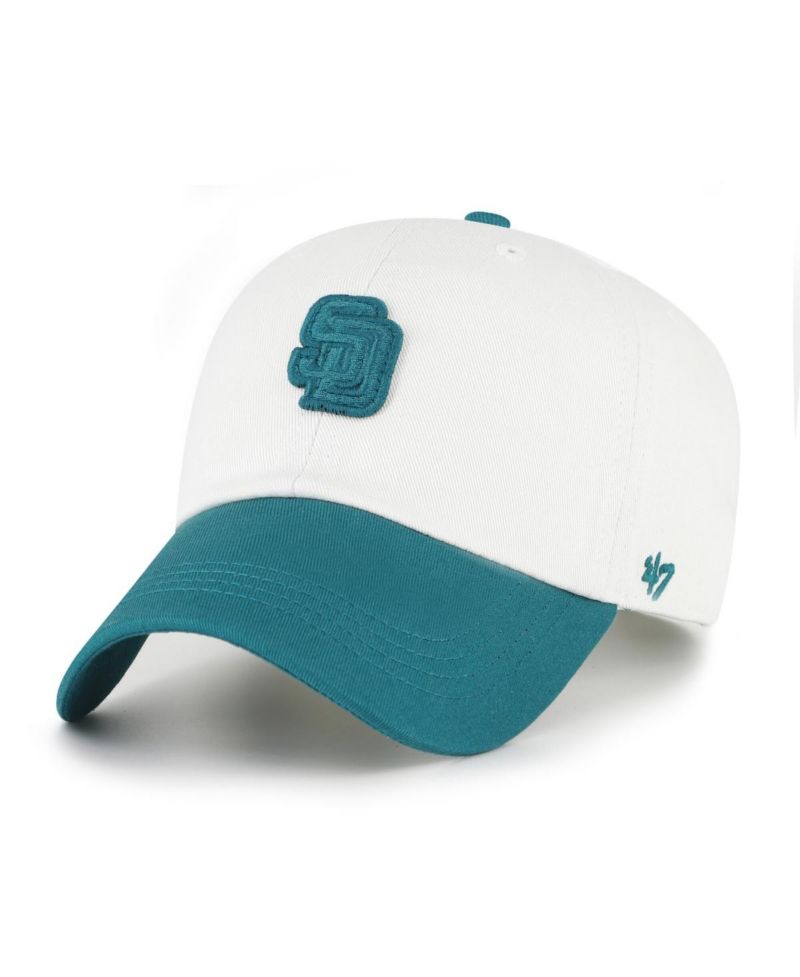 Men's White/Teal San Diego Padres Contemporary Tonal Clean Up Adjustable Hat