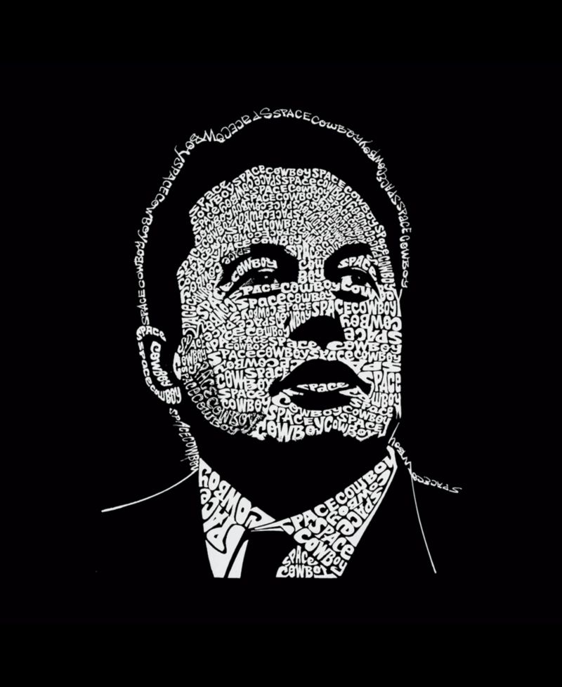 Men's Cotton/Poly Blend Word Art Elon Musk T-shirt