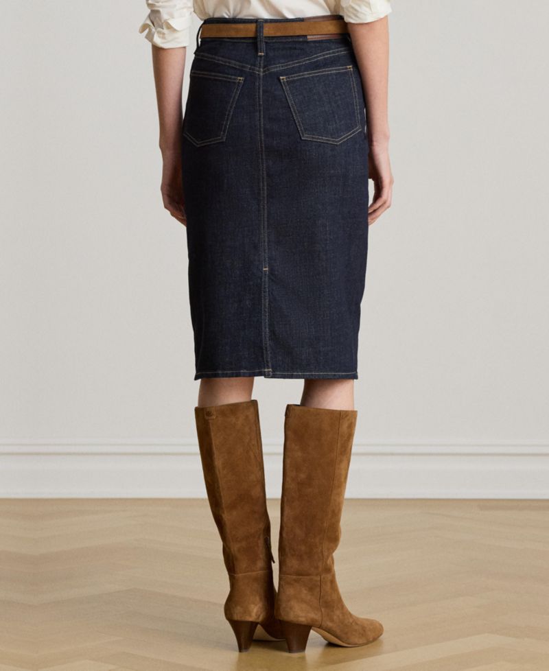 Denim Pencil Skirt
