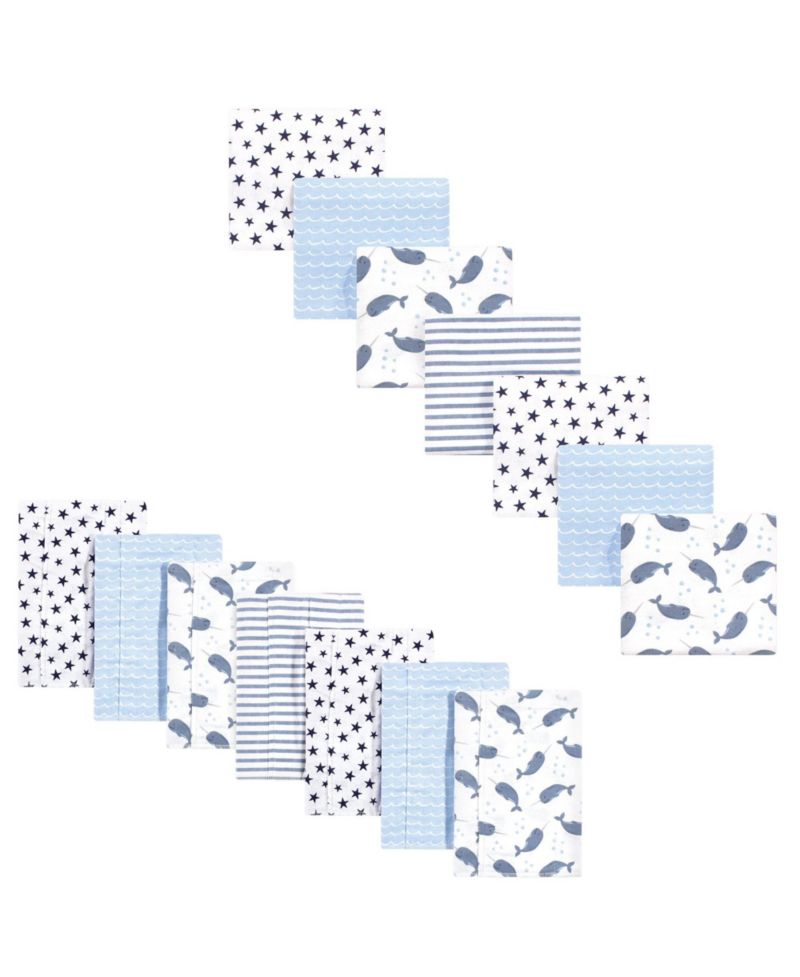 One' Cotton Flannel Baby Bundle 14 Burp Cloths & Receiving Blankets