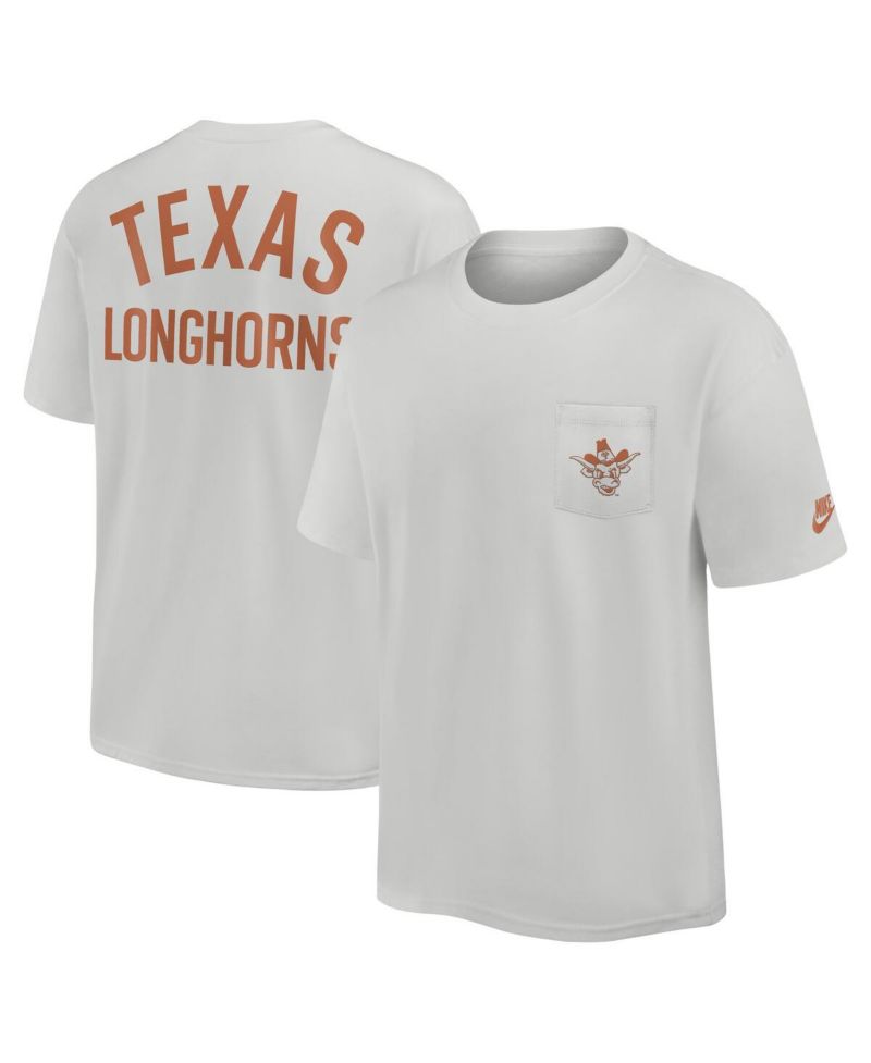 Men's Gray Texas Longhorns Legacy 2-Hit Max90 Pocket T-Shirt