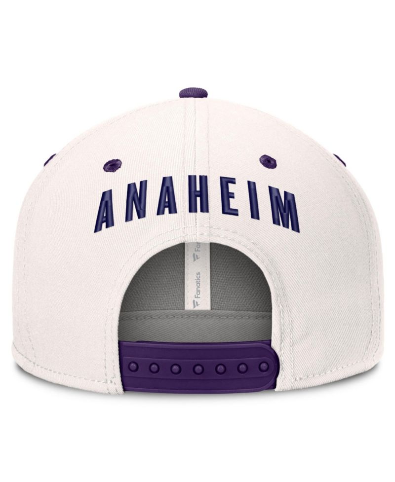 Men's Cream/Purple Anaheim Ducks Heritage Ballpark Snapback Hat