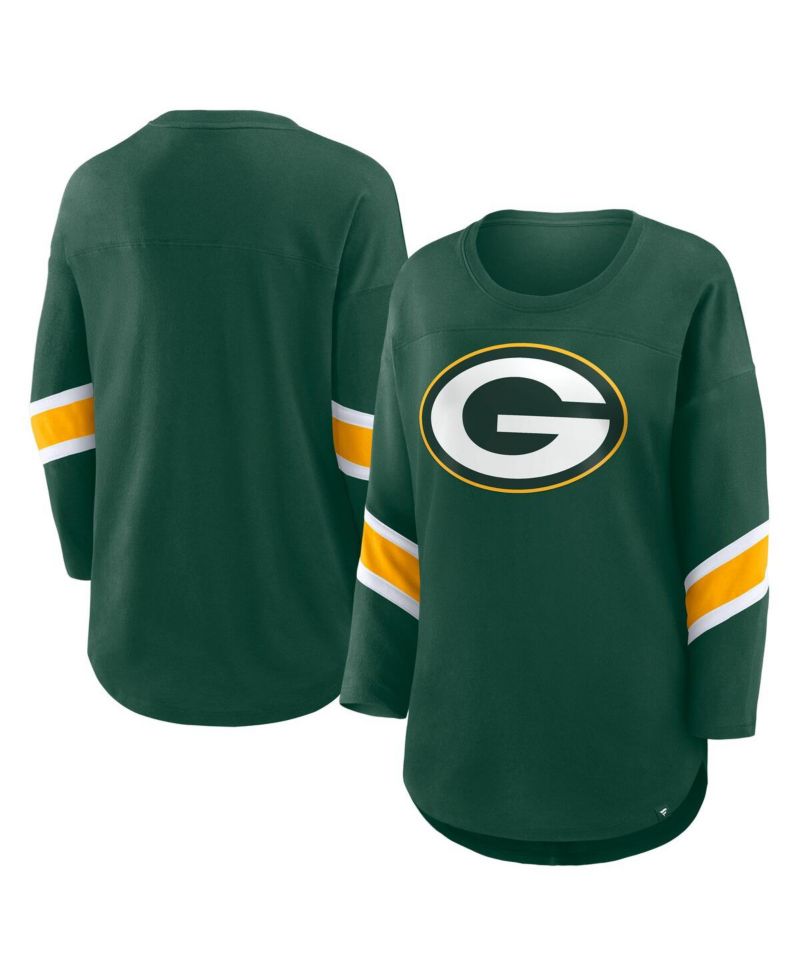 Women's Green Bay Packers Redzone 3/4-Sleeve T-Shirt